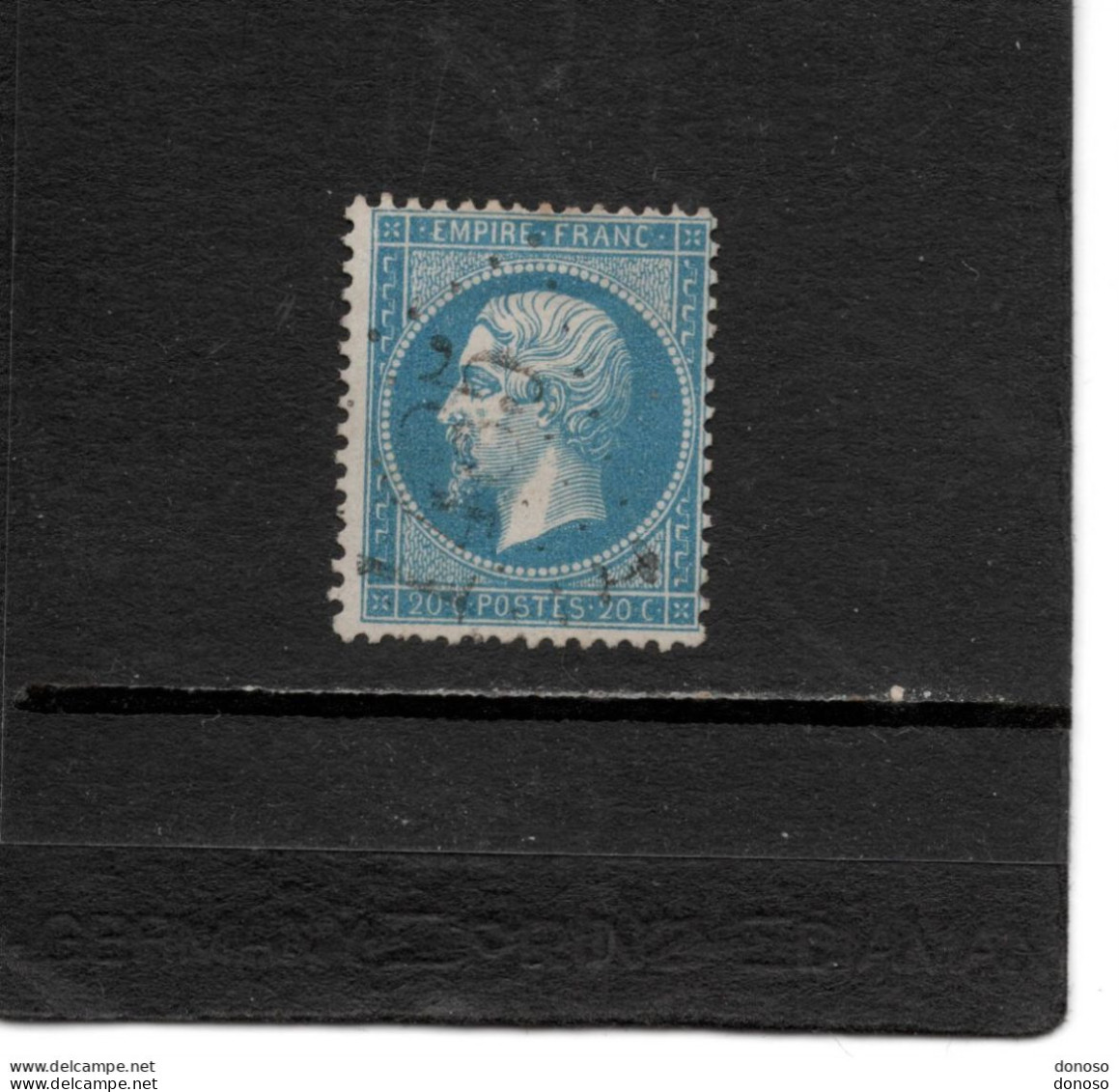 FRANCE 1862 NAPOLEON III Yvert  22 Oblitéré Piquage - 1862 Napoleon III