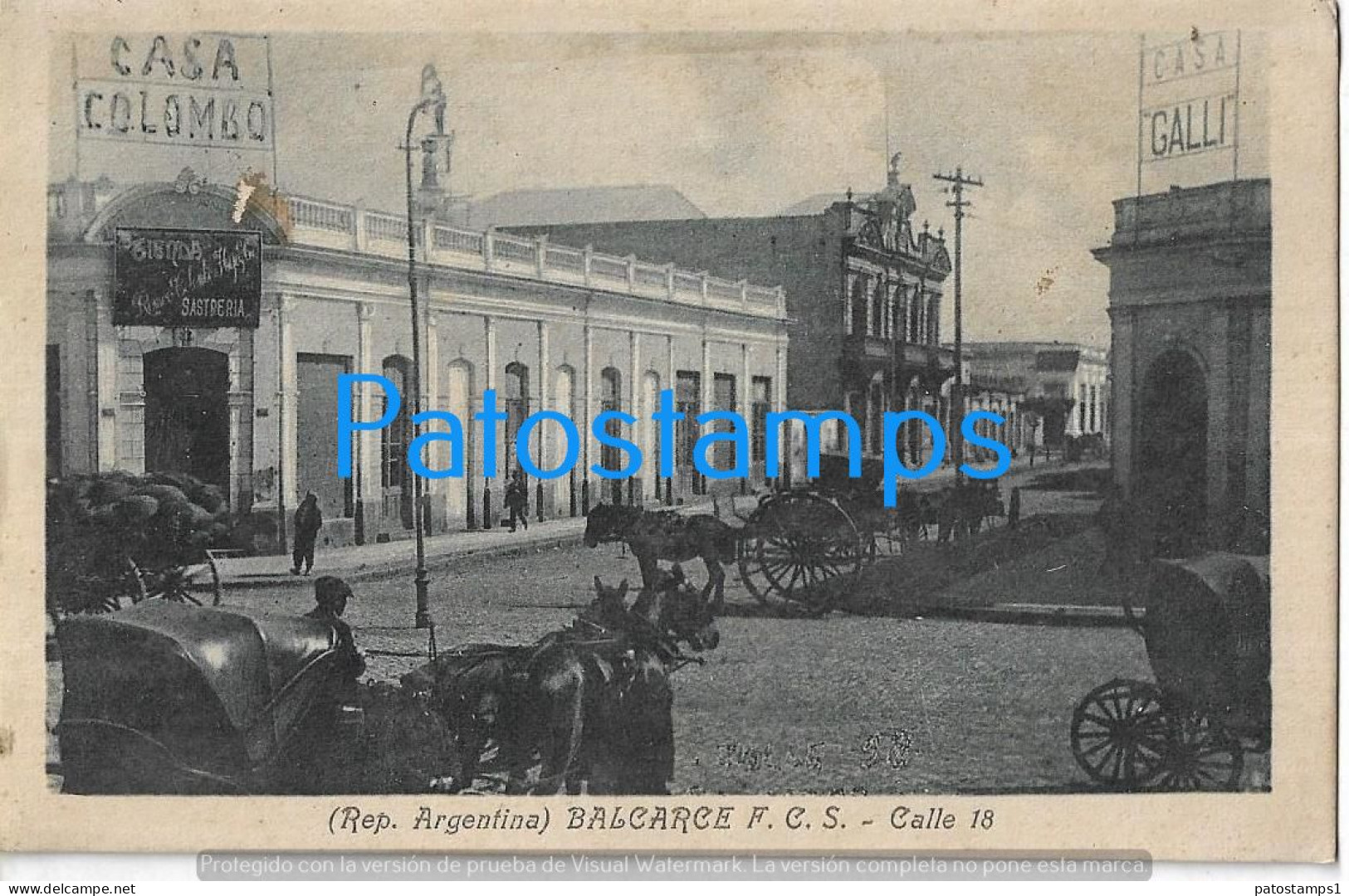 227523 ARGENTINA BUENOS AIRES BALCARCE STREET CALLE 18 POSTAL POSTCARD - Argentinien