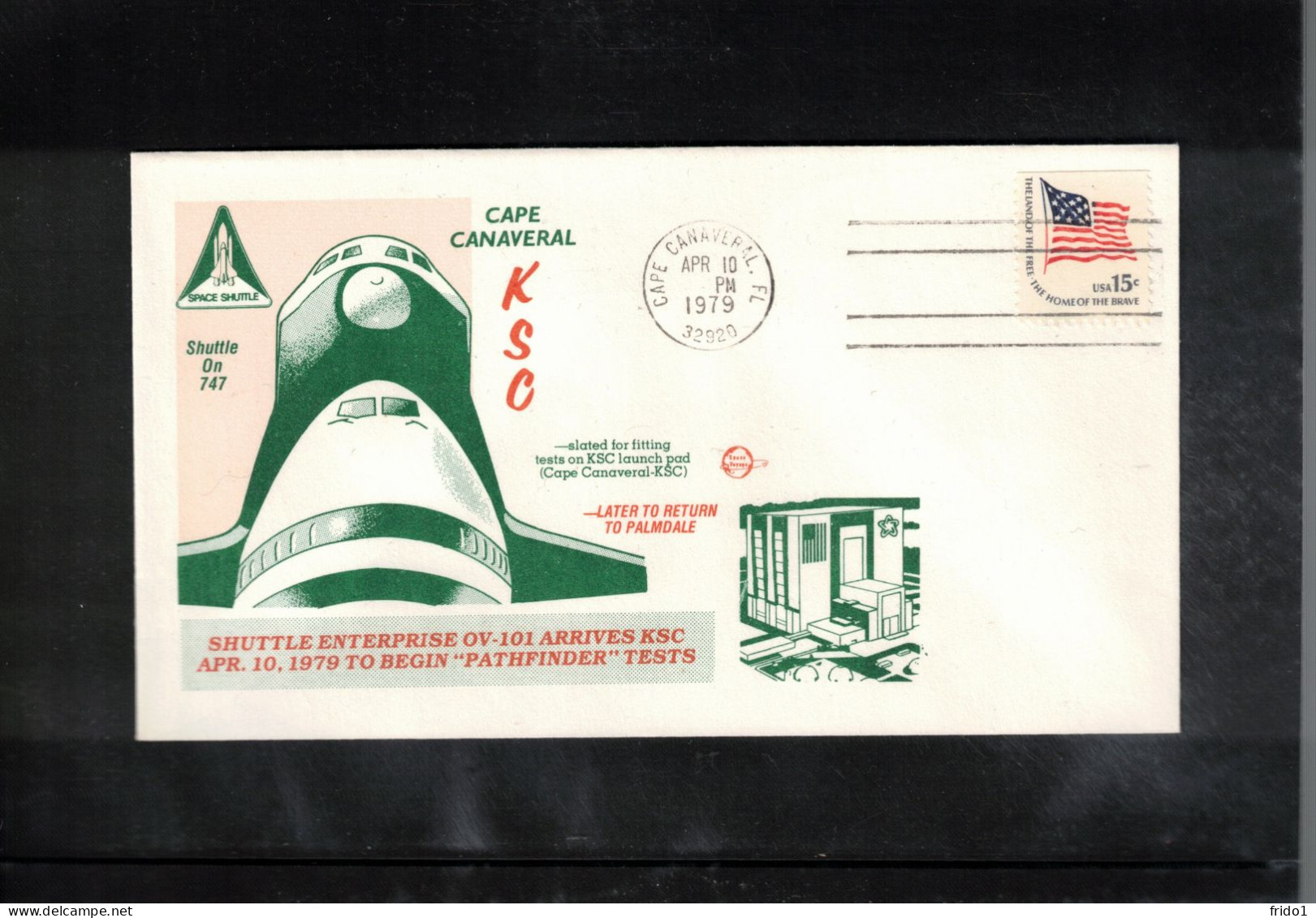 USA 1979 Space / Weltraum Space Shuttle Enterprise Arrives At KSC Interesting Cover - United States