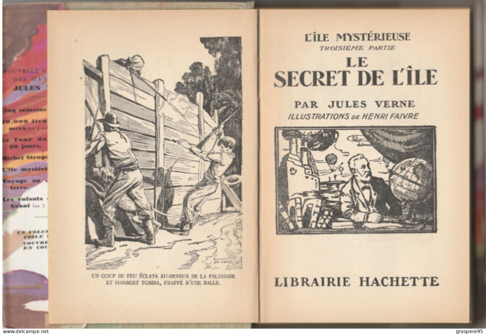 JULES VERNE L'ILE MYSTERIEUSE 1930 LES NAUFRAGES DE L'AIR + L'ABANDONNE + LE SECRET DE L'ILE