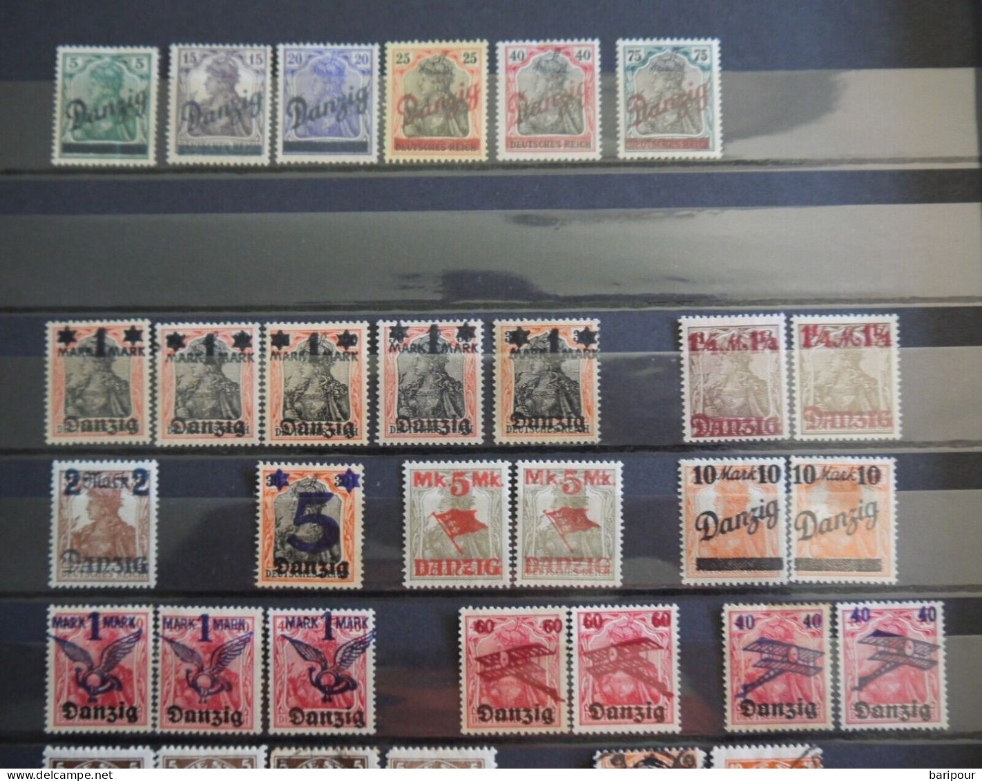 Danzig Umfangreiche Sammlung / Dubletten + Dienstmarken Dabei 2 Blöcke - Mint