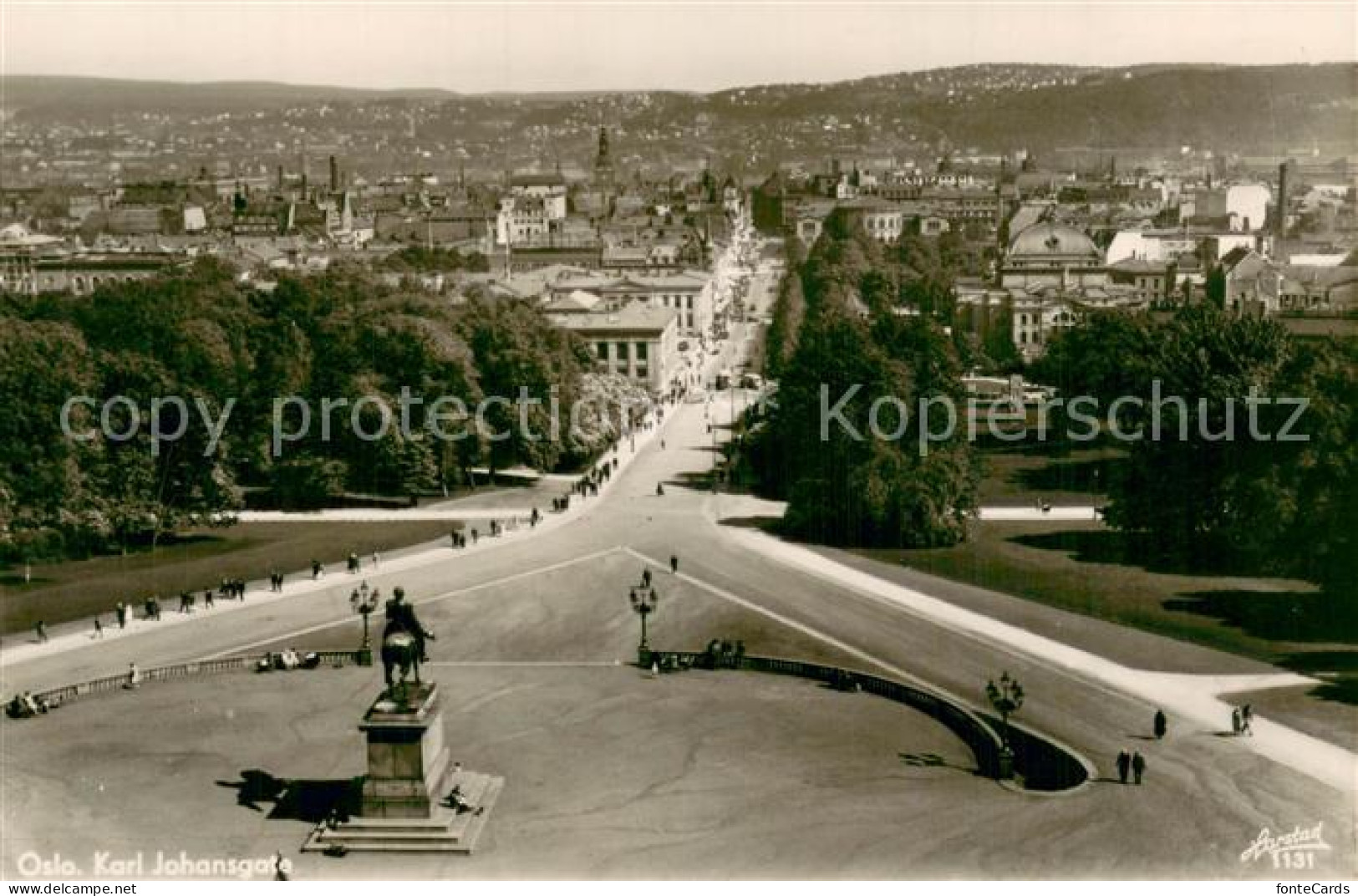 73762230 Oslo  Norway Karl Johansgate Panorama  - Norvège