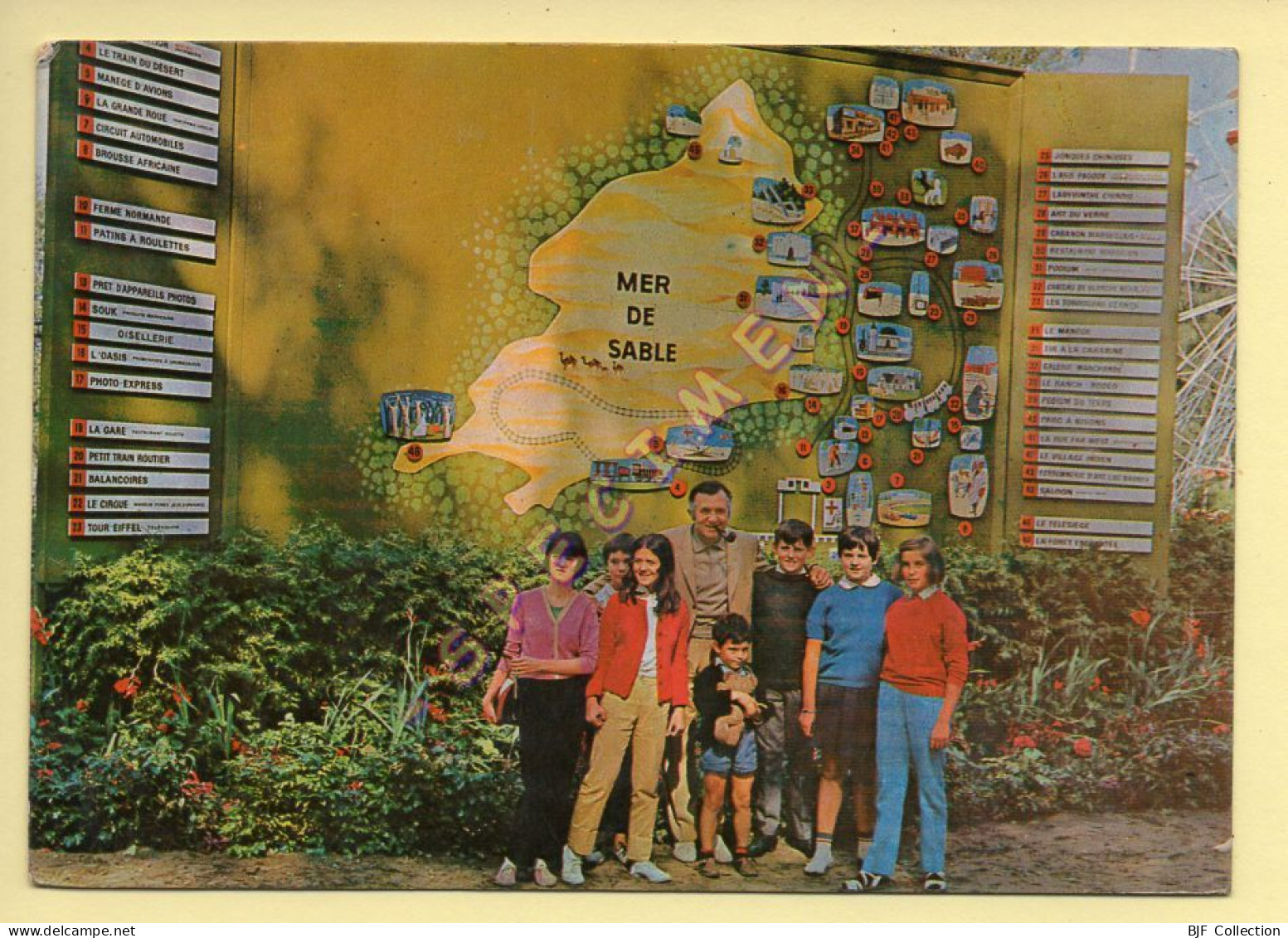 60. ERMENONVILLE - La Mer De Sable (Jean Richard Pose Avec Un Groupe) (voir Scan Recto/verso) - Ermenonville