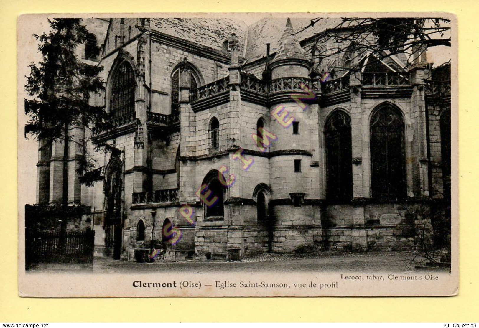 60. CLERMONT - Eglise Saint-Samson, Vue De Profil (voir Scan Recto/verso) - Clermont