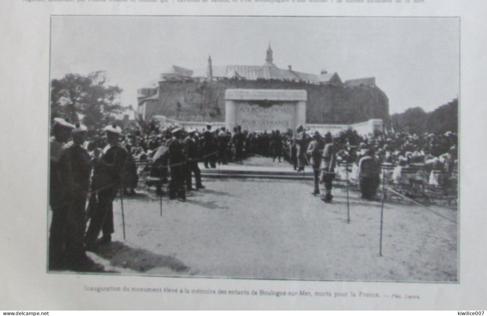 1924  BOULOGNE SUR MER  Inauguration  Du Monument - Non Classificati