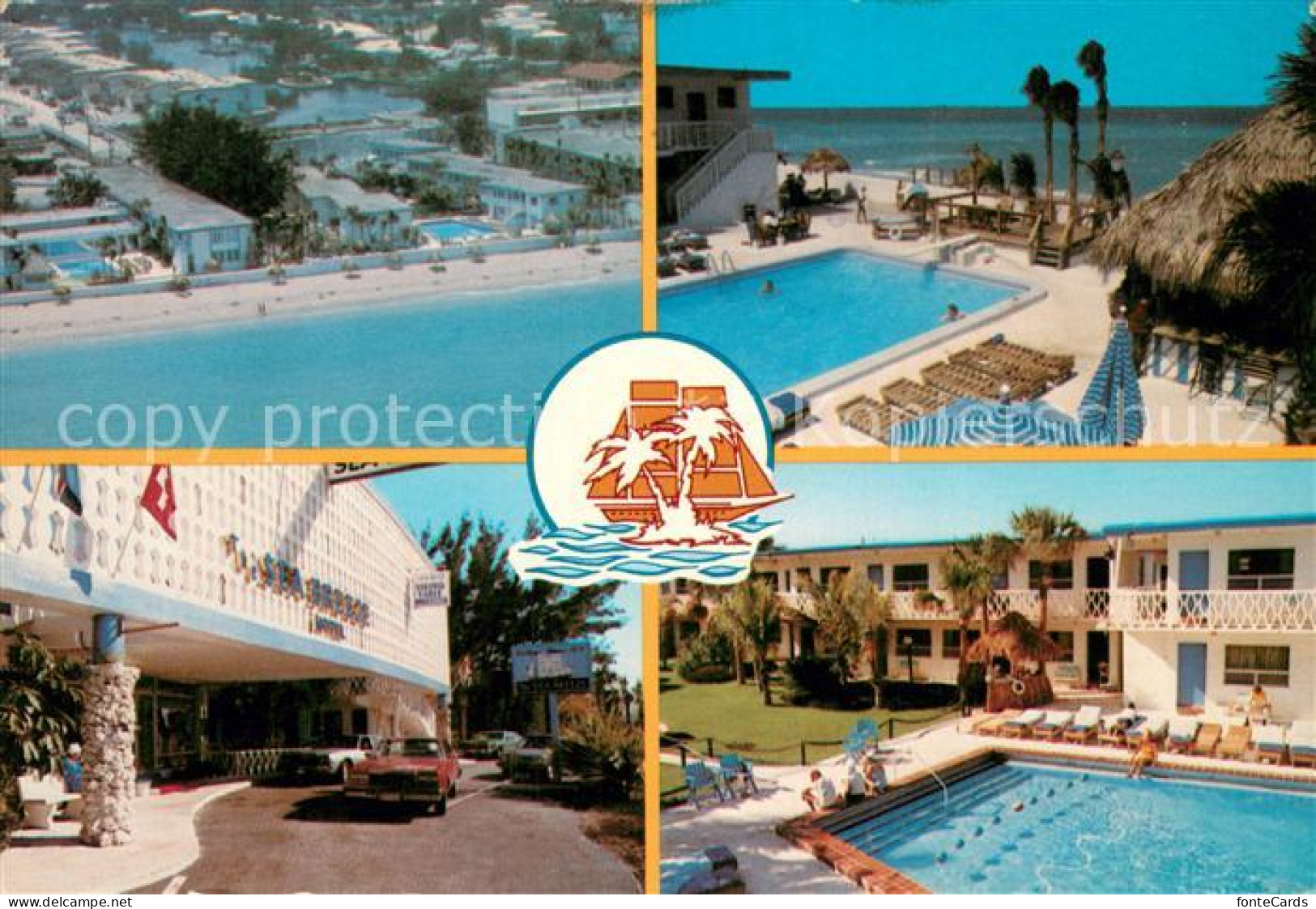 73760405 Miami_Beach Fliegeraufnahme The See Breeze Hotel Pools - Altri & Non Classificati