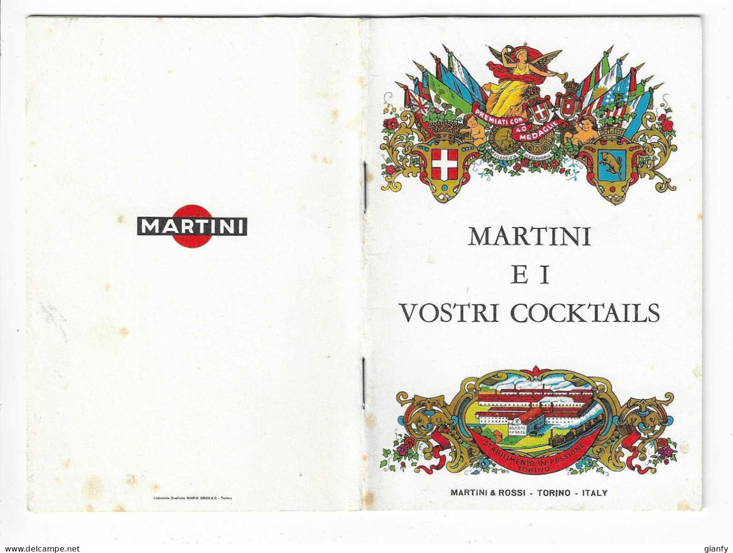 MARTINI E I VOSTRI COCKTAILS - MARTINI & ROSSI - TORINO - Autres & Non Classés