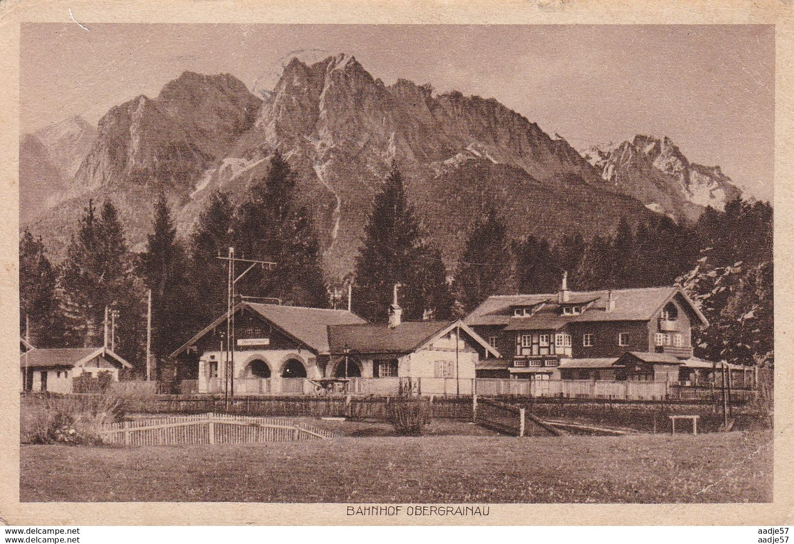 Obergrainau Bahnhof 1927 - Gares - Sans Trains