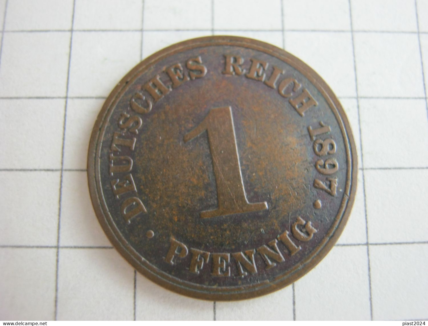 Germany 1 Pfennig 1897 A - 1 Pfennig