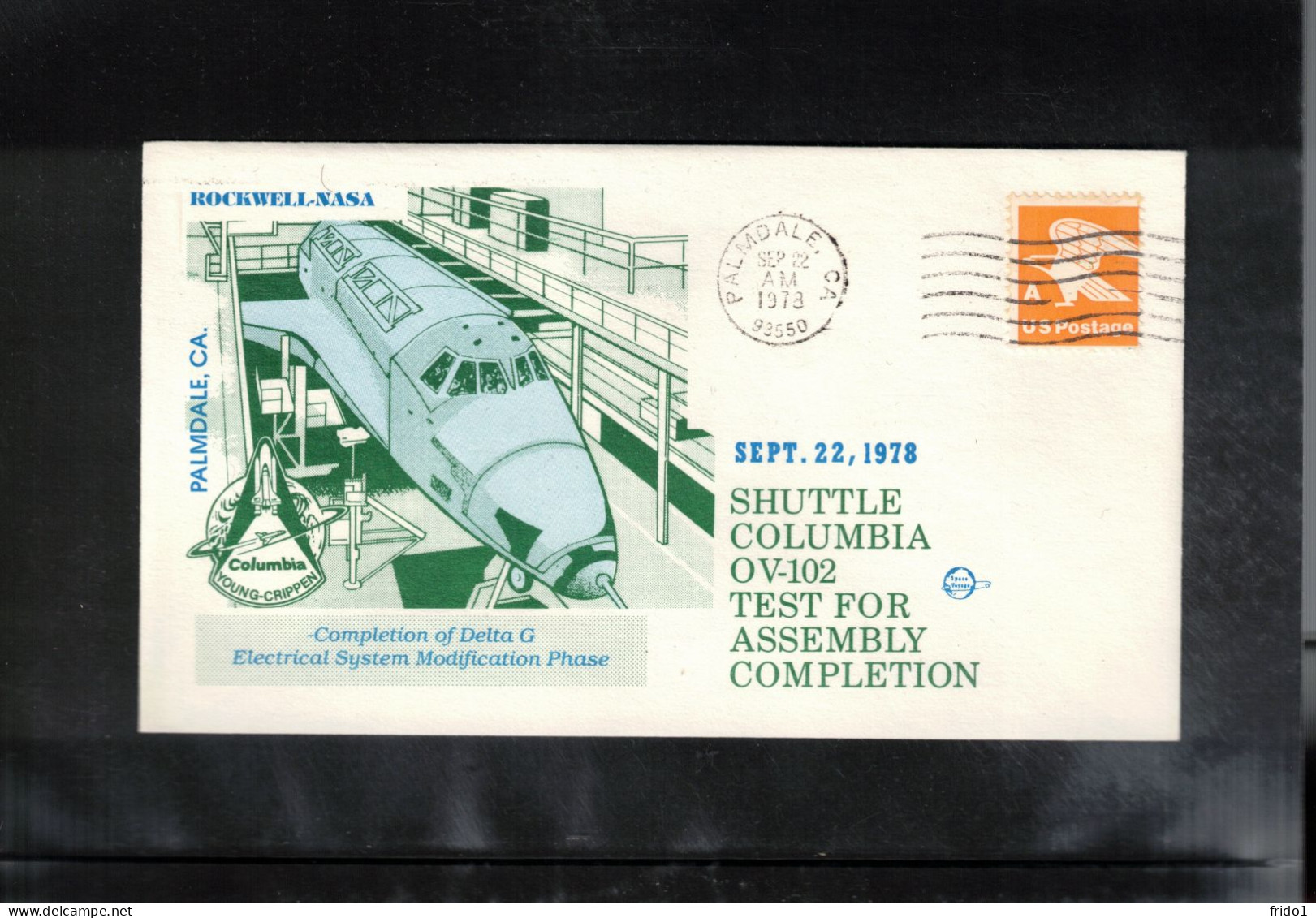 USA 1978 Space / Weltraum Space Shuttle Columbia Interesting Cover - USA