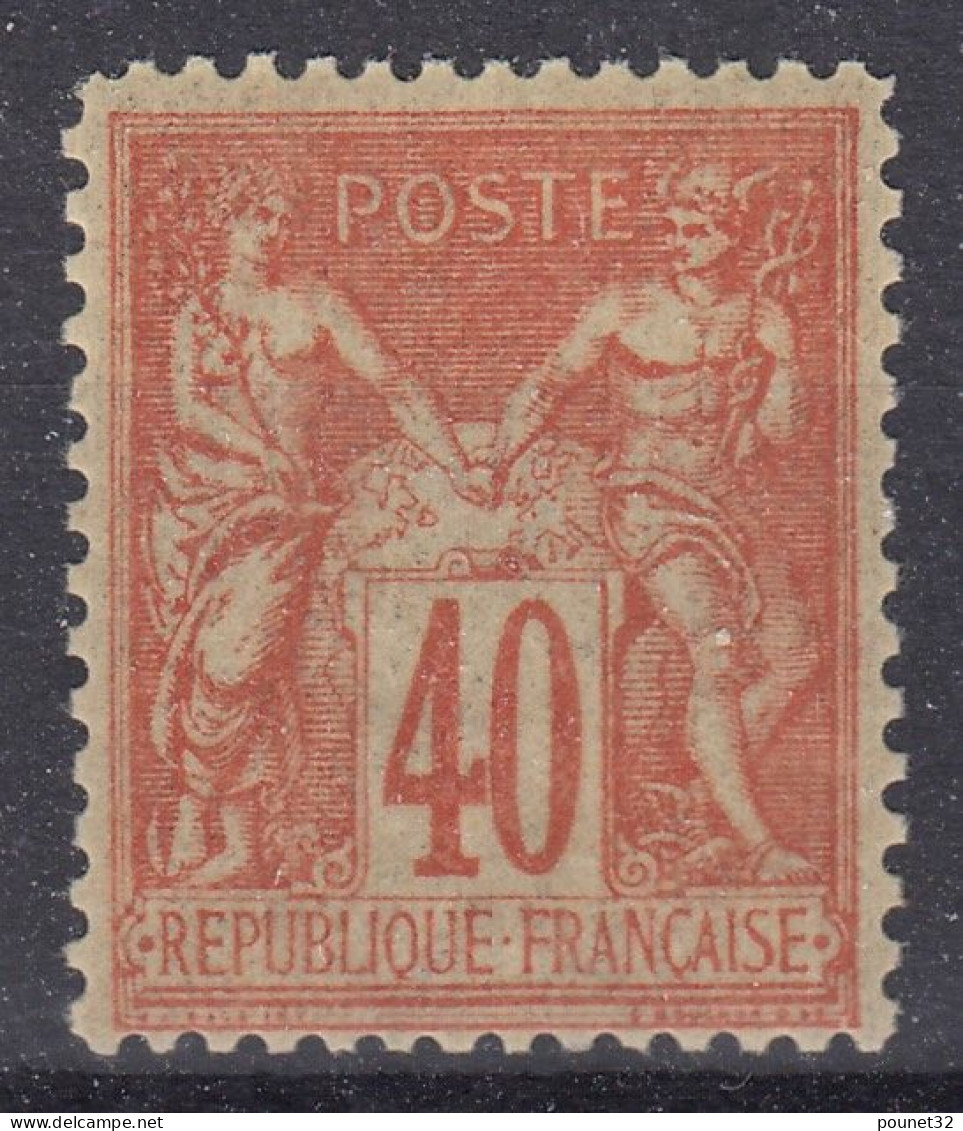 TIMBRE FRANCE SAGE 40c N° 94 NEUF * GOMME TRACE CHARNIERE - COTE 175 € - A VOIR - 1876-1898 Sage (Type II)