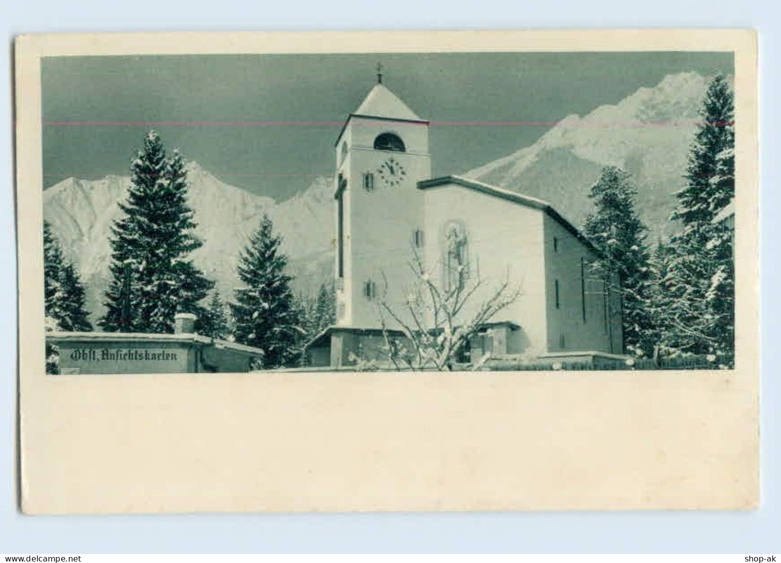 X1A84/ Baustein AK Wallfahrtskirche  A.d. Hungerburg Innsbruck AK Ca.1935 - Andere & Zonder Classificatie