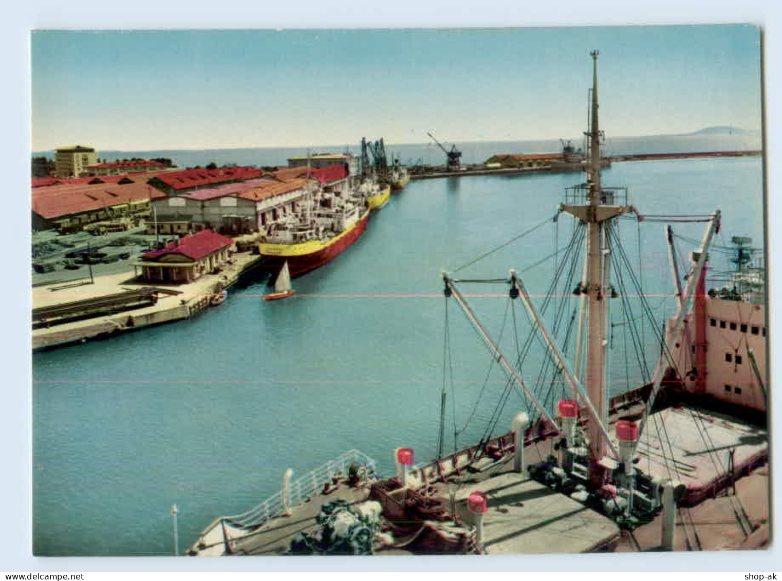 E205/ Bourgas  Hafen Bulgarien AK 1962 - Bulgaria