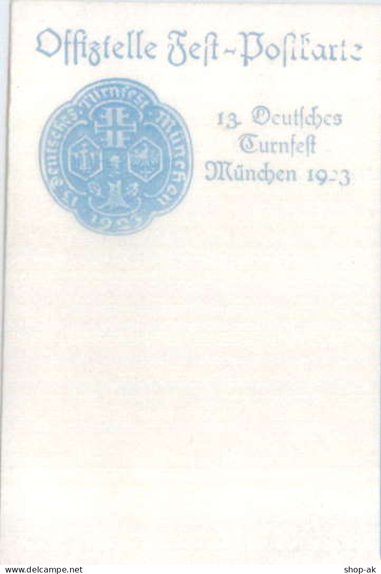 Y7124/ München 13. Dt. Turnfest Offizielle-Fest-AK  1923 - Juegos Olímpicos