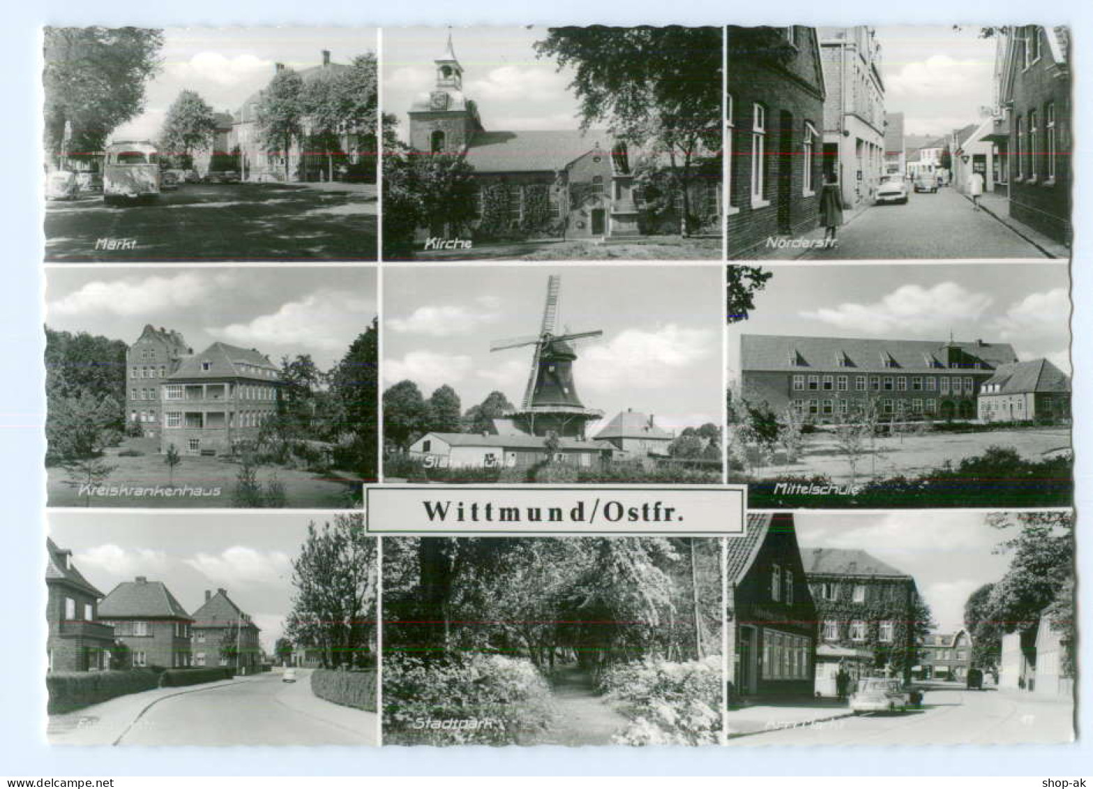 U126-2944/ Wittmund Ostfr. Mühle Kirche AK - Autres & Non Classés