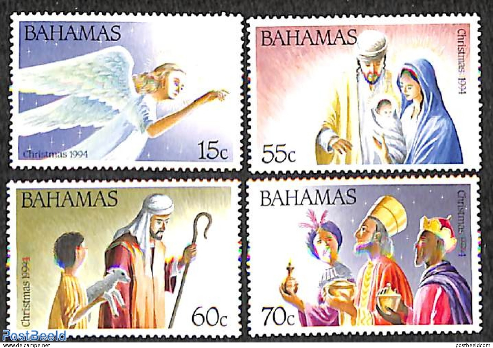 Bahamas 1994 Christmas 4v, Mint NH, Religion - Christmas - Noël