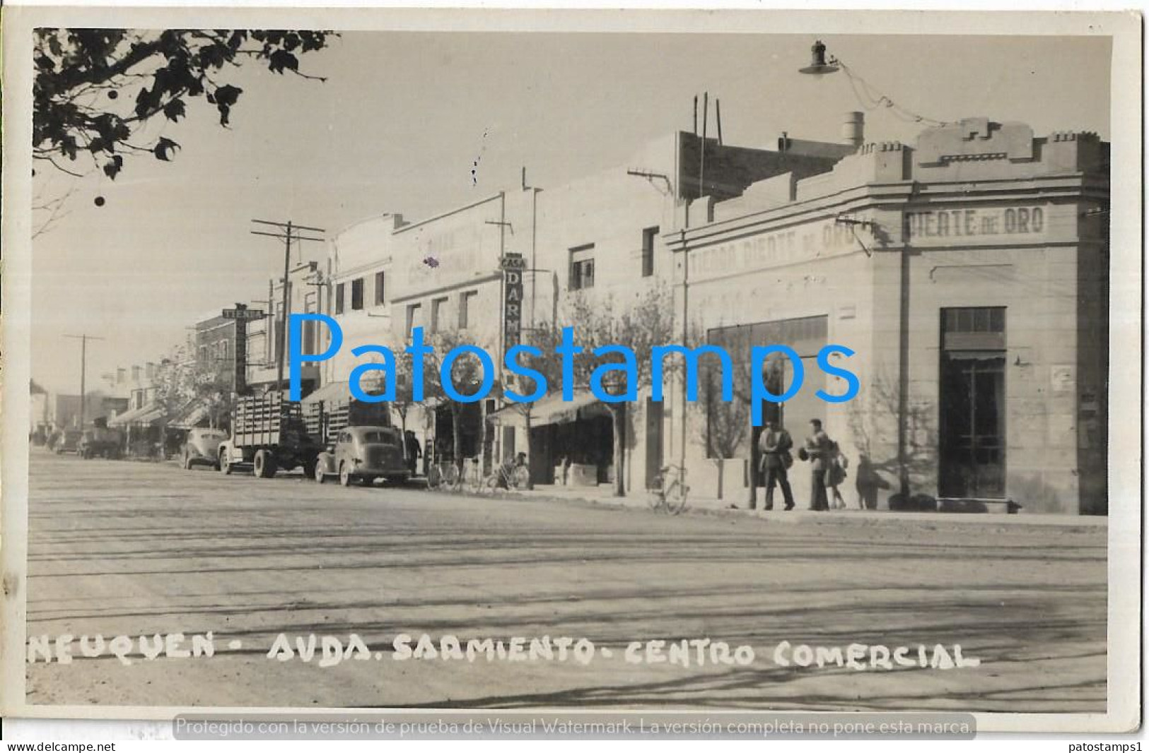 227527 ARGENTINA PATAGONIA NEUQUEN AVENIDAA SARMIENTO CENTRO COMERCIAL POSTCARD - Argentine