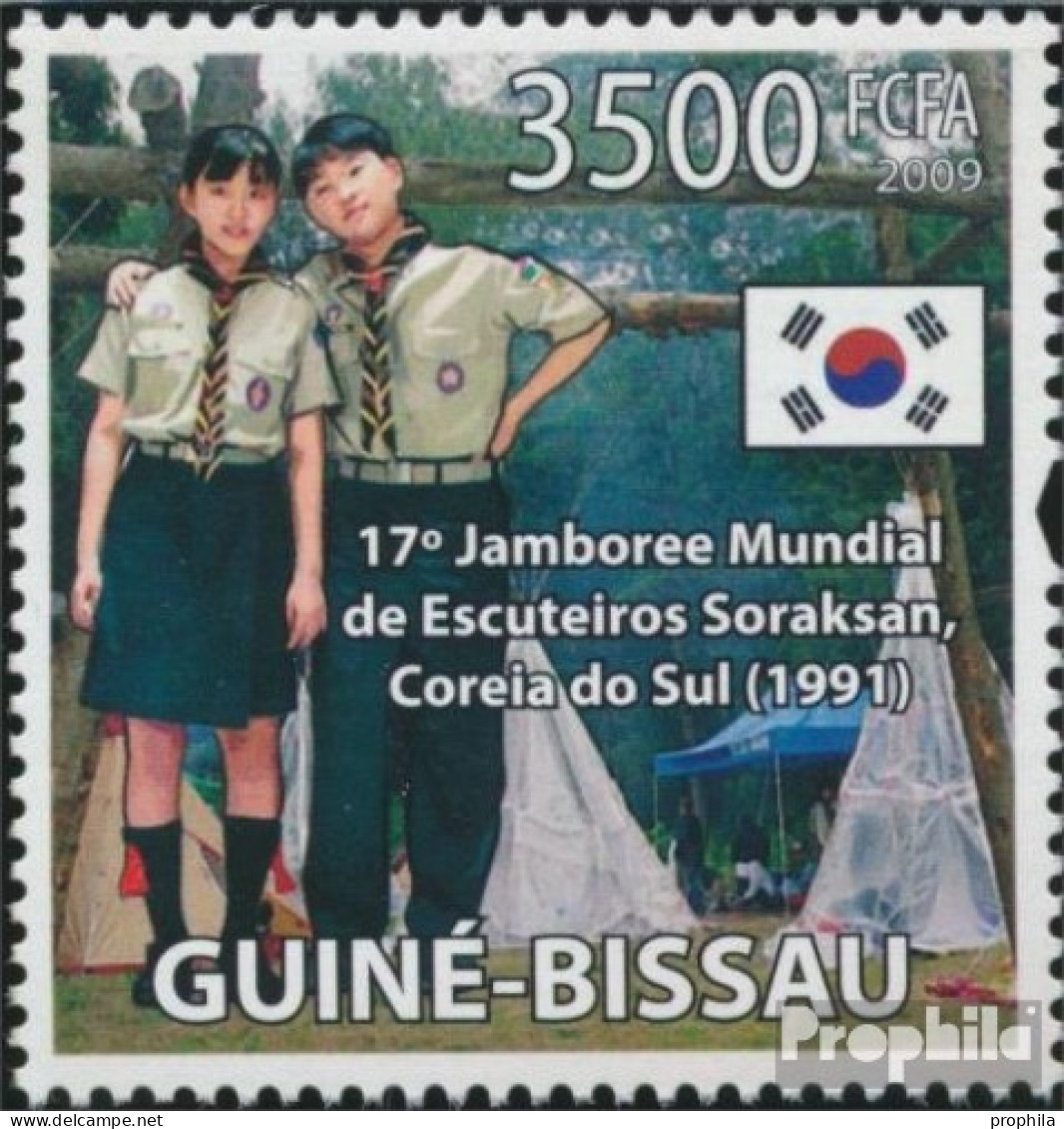 Guinea-Bissau 4431 (kompl. Ausgabe) Postfrisch 2009 Weltpfadfindertreffen - Guinée-Bissau