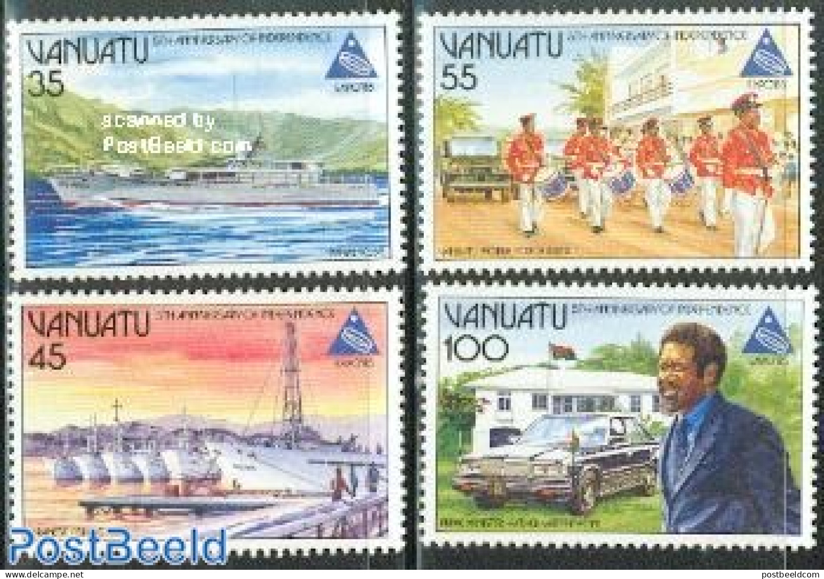 Vanuatu 1985 Expo 85 4v, Mint NH, Performance Art - Transport - Various - Music - Automobiles - Ships And Boats - Worl.. - Musik