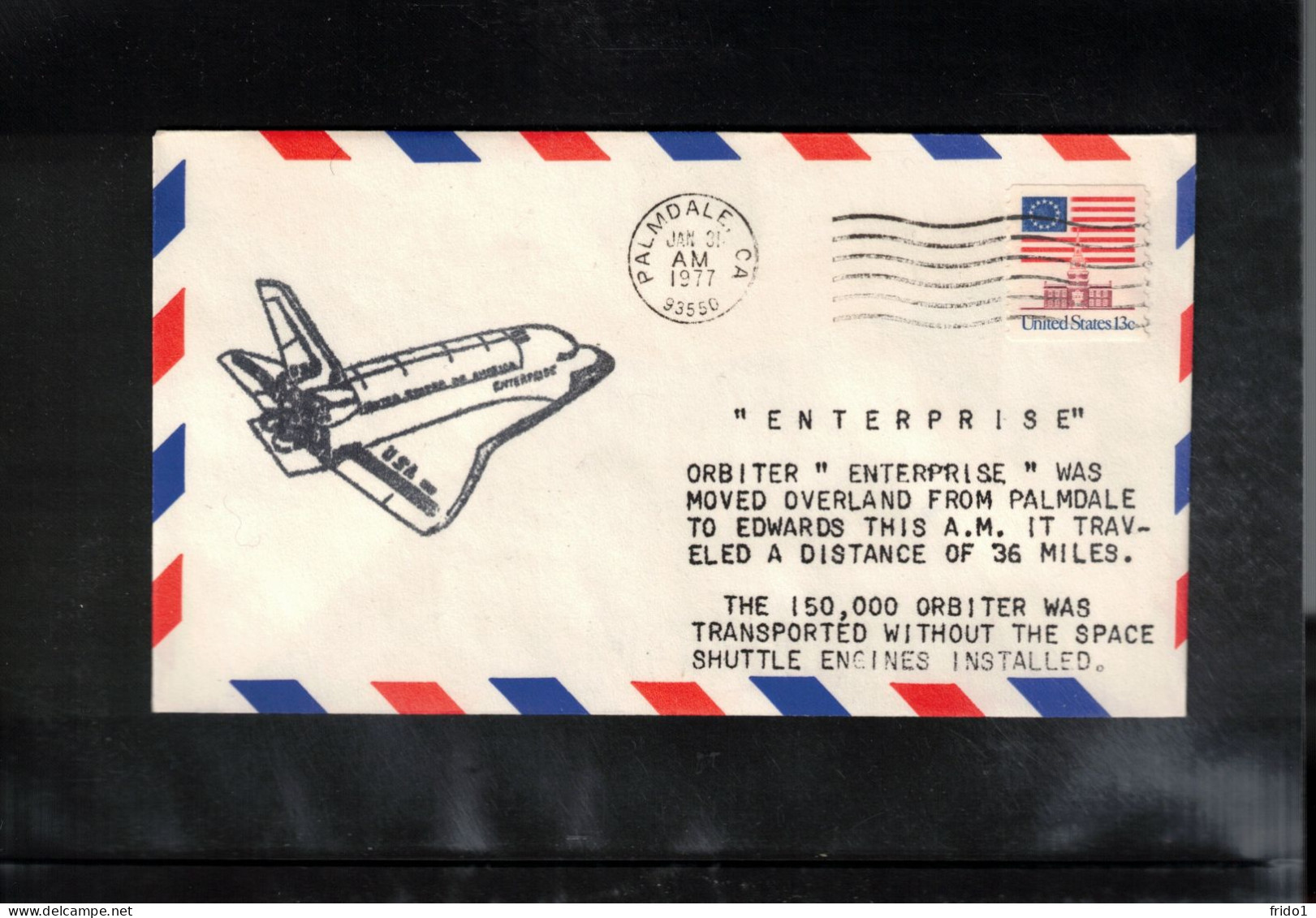 USA 1977 Space / Weltraum Space Shuttle Enterprise Interesting Cover - Estados Unidos