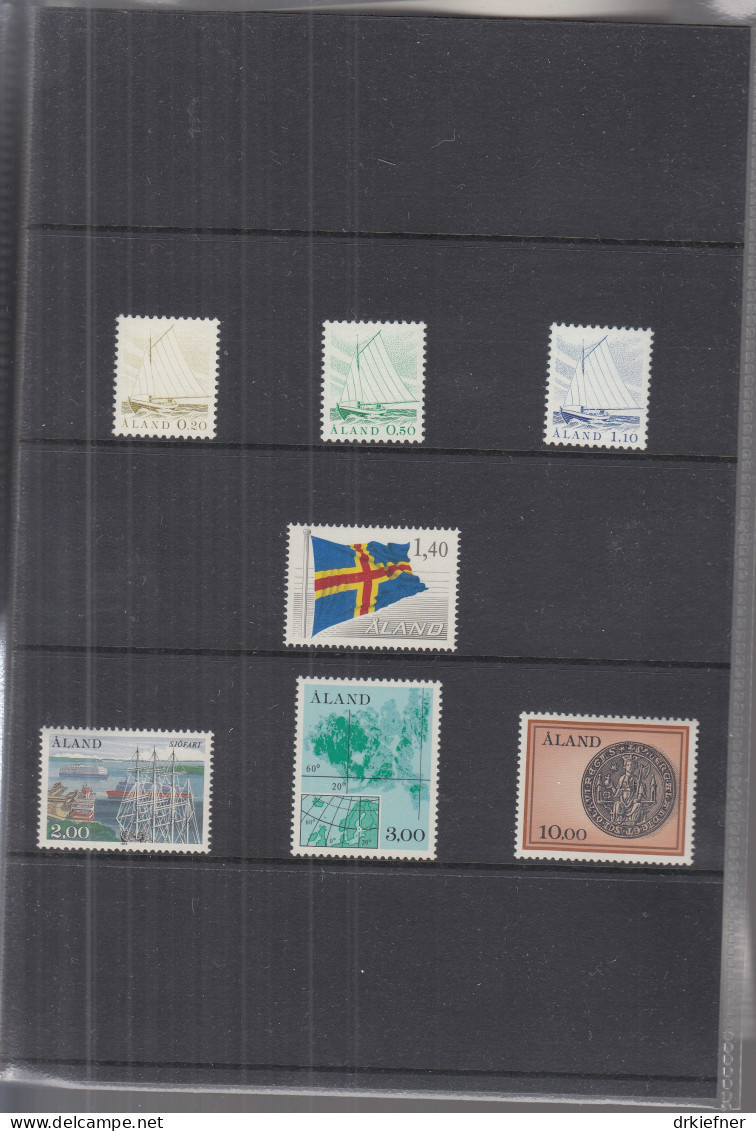 ALAND  Jahrgang 1984, Postfrisch **, Komplett 1-7 - Ålandinseln