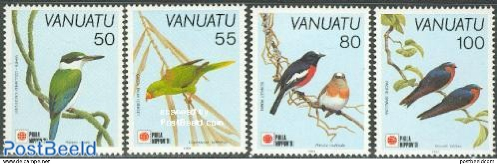 Vanuatu 1991 Birds 4v, Mint NH, Nature - Birds - Vanuatu (1980-...)