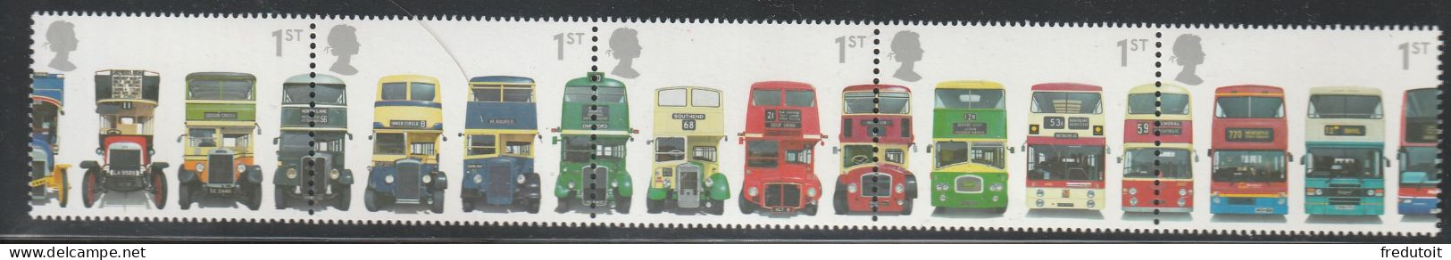 GRANDE BRETAGNE - N°2253/7 ** (2001) Autobus Impériale - Unused Stamps