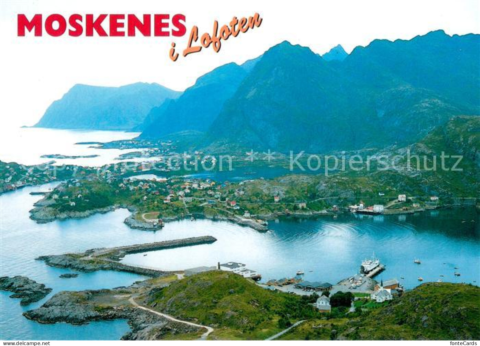 73720018 Moskenes I Lofoten Fliegeraufnahme Moskenes - Norvegia