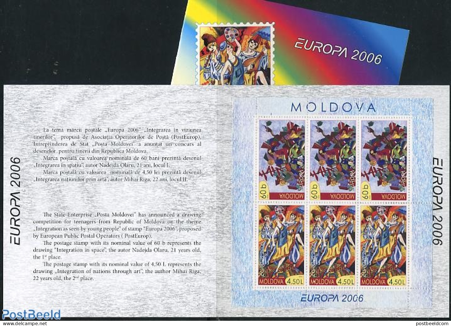 Moldova 2006 Europa, Integration Booklet, Mint NH, History - Europa (cept) - Stamp Booklets - Unclassified