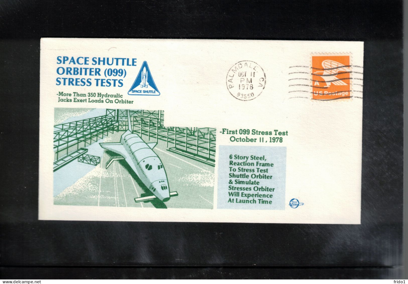 USA 1978 Space / Weltraum Space Shuttle Orbiter (099) Stress Tests Interesting Cover - Verenigde Staten