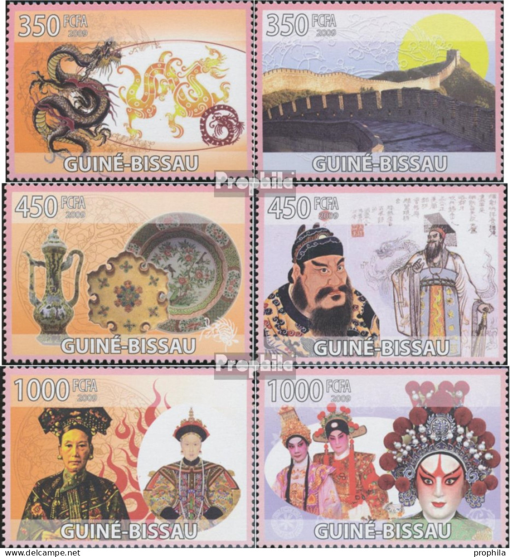Guinea-Bissau 4210-4215 (kompl. Ausgabe) Postfrisch 2009 Chinesische Kultur - Guinée-Bissau