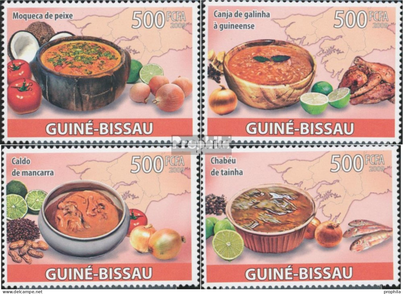 Guinea-Bissau 4111-4114 (kompl. Ausgabe) Postfrisch 2009 Gastronomie Von Guinea-Bissau - Guinea-Bissau