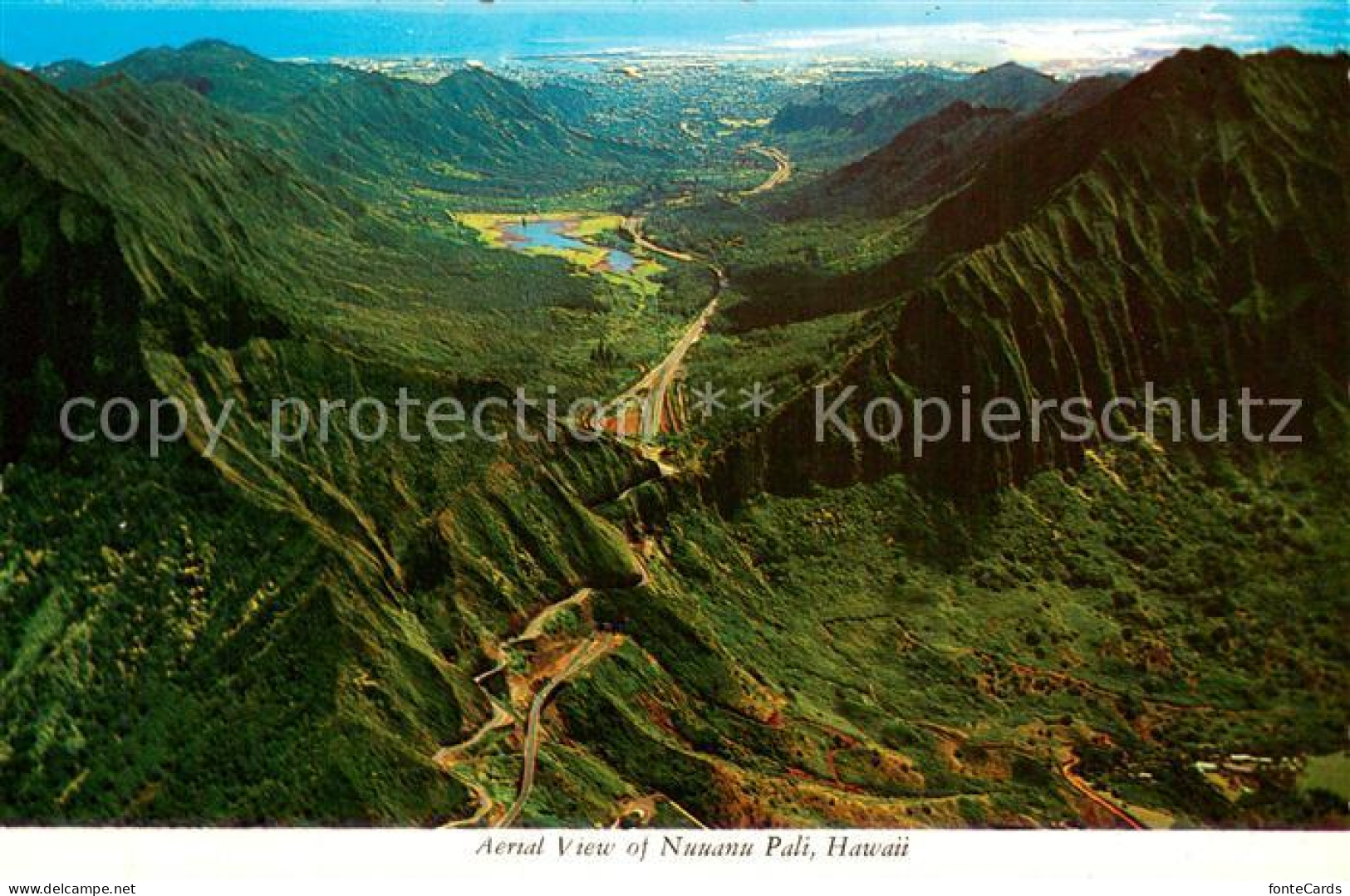 73718973 Hawaii_US-State Aerial View Of Nuuanu Pali - Andere & Zonder Classificatie