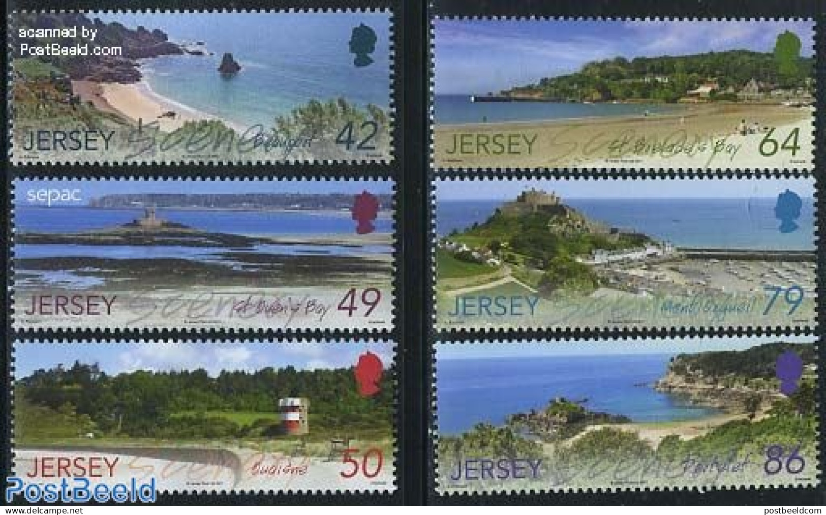 Jersey 2011 Landscapes 6v, Mint NH, History - Transport - Various - Sepac - Ships And Boats - Tourism - Art - Castles .. - Ships