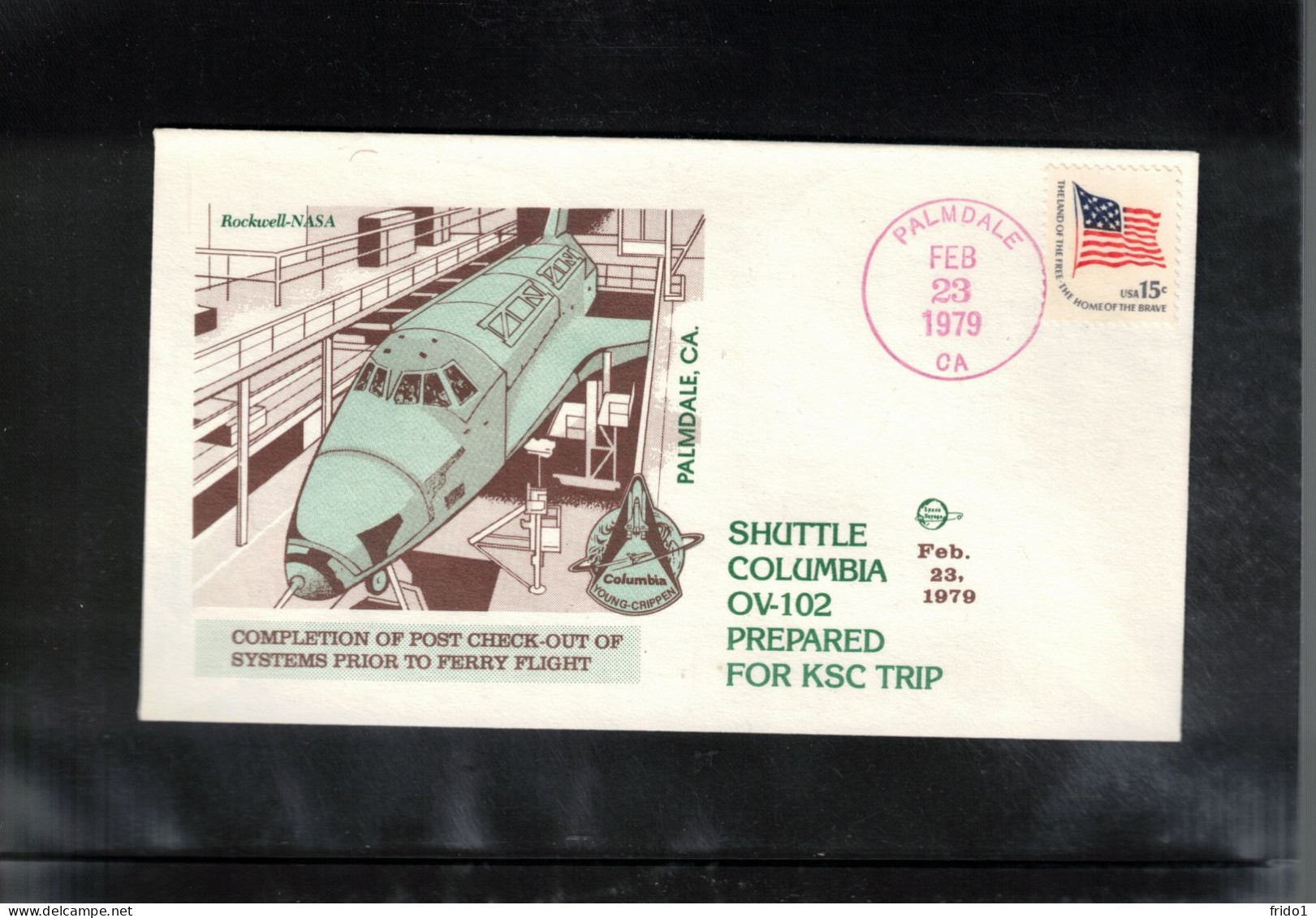 USA 1979 Space / Weltraum Space Shuttle Columbia OV-102 Prepared For KSC Trip Interesting Cover - Etats-Unis