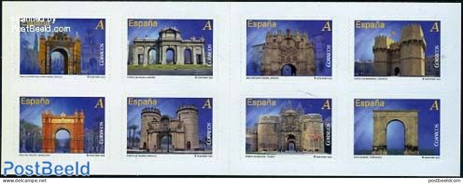 Spain 2012 Gates 8v S-a In Foil Booklet, Mint NH, Stamp Booklets - Art - Architecture - Unused Stamps