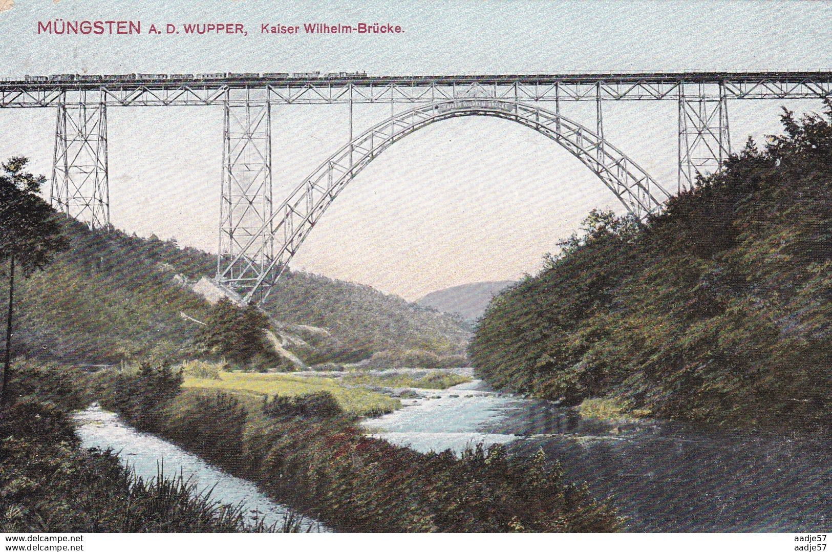 Müngsten A.d. Wupper Kaiser Wilhelmbrucke Zug - Bridges