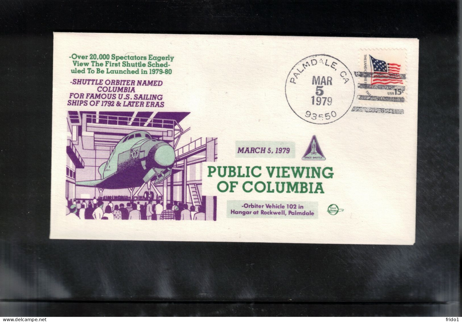 USA 1979 Space / Weltraum Space Shuttle Columbia Public Viewing Interesting Cover - Stati Uniti