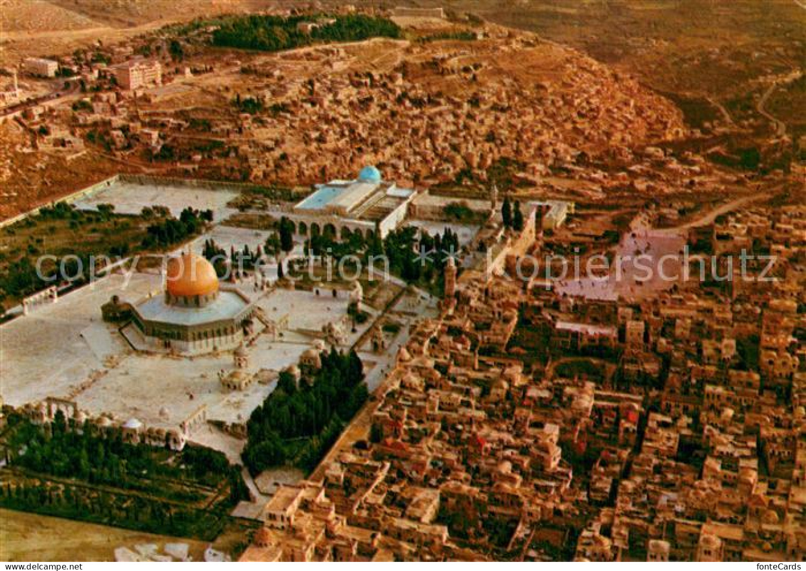 73718274 Jerusalem Yerushalayim Fliegeraufnahme Altstadt M. Feldendom Und Wester - Israël