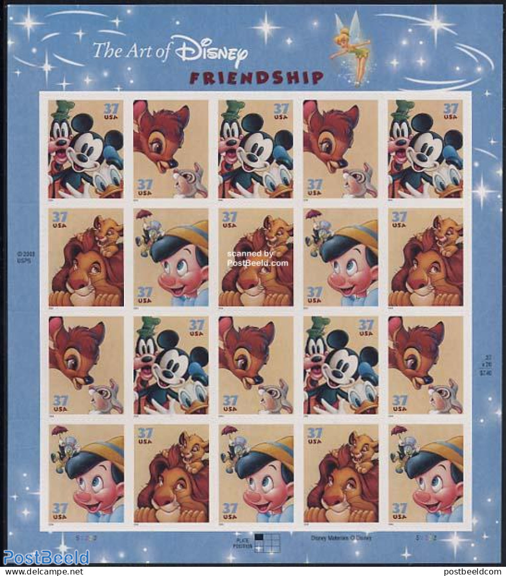 United States Of America 2004 Disney M/s, Mint NH, Art - Disney - Nuovi