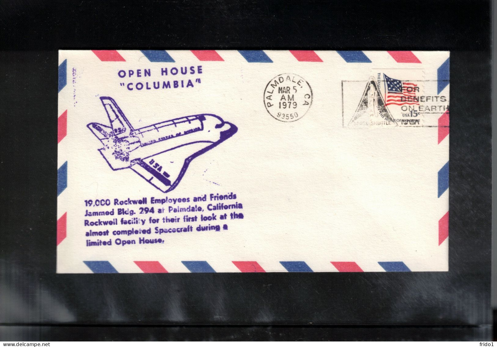 USA 1979 Space / Weltraum Space Shuttle Columbia Open House Interesting Cover - USA