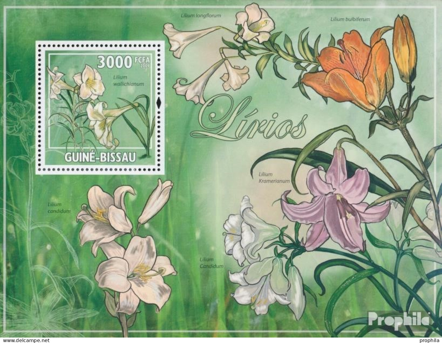 Guinea-Bissau Block 726 (kompl. Ausgabe) Postfrisch 2009 Lilien - Guinée-Bissau