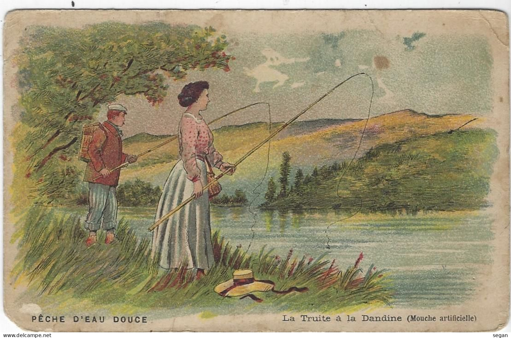 PECHE   LA TRUITE A LA DANDINE - Pesca