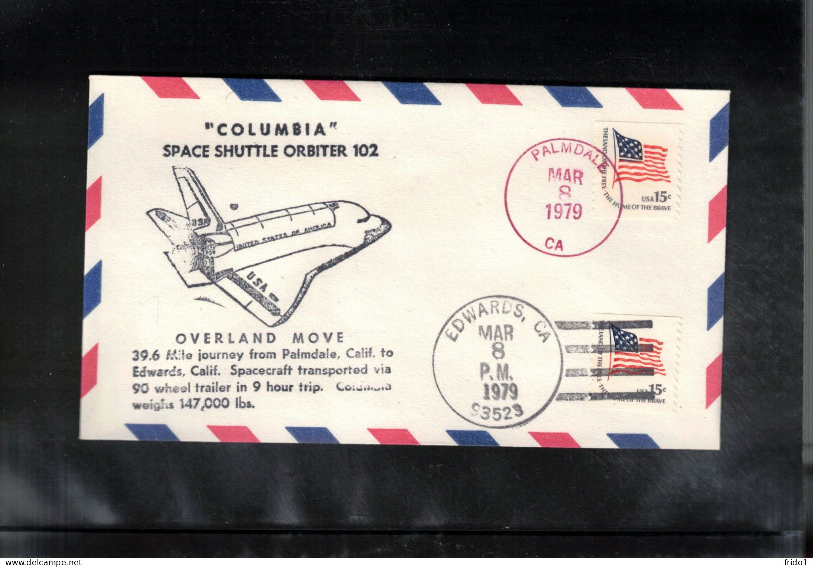 USA 1979 Space / Weltraum Space Shuttle Columbia Orbiter 102 Interesting Cover - USA