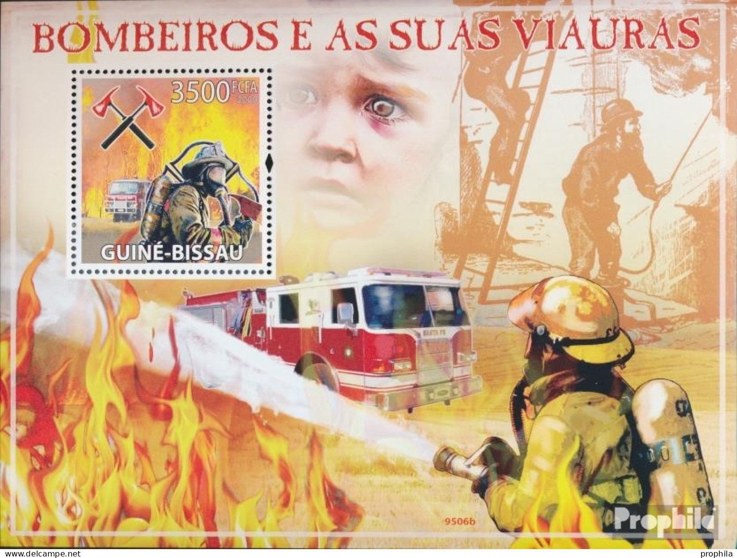 Guinea-Bissau Block 716 (kompl. Ausgabe) Postfrisch 2009 Feuerwehr - Guinea-Bissau