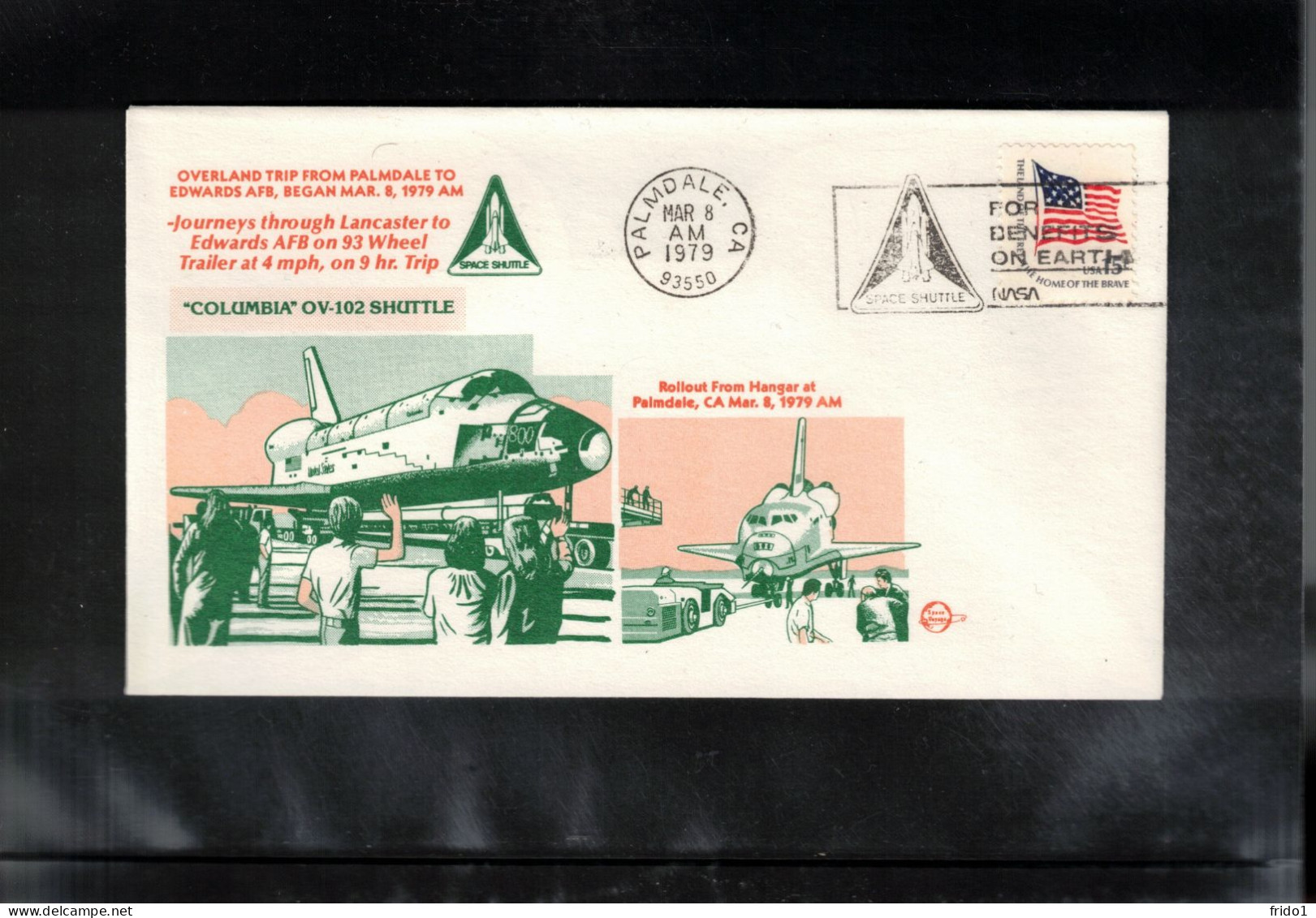 USA 1979 Space / Weltraum Space Shuttle Columbia OV-102 Interesting Cover - Etats-Unis