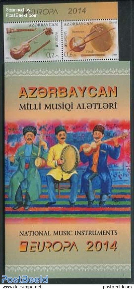 Azerbaijan 2014 Europa, Music Instruments Booklet, Mint NH, History - Performance Art - Europa (cept) - Music - Musica.. - Musik