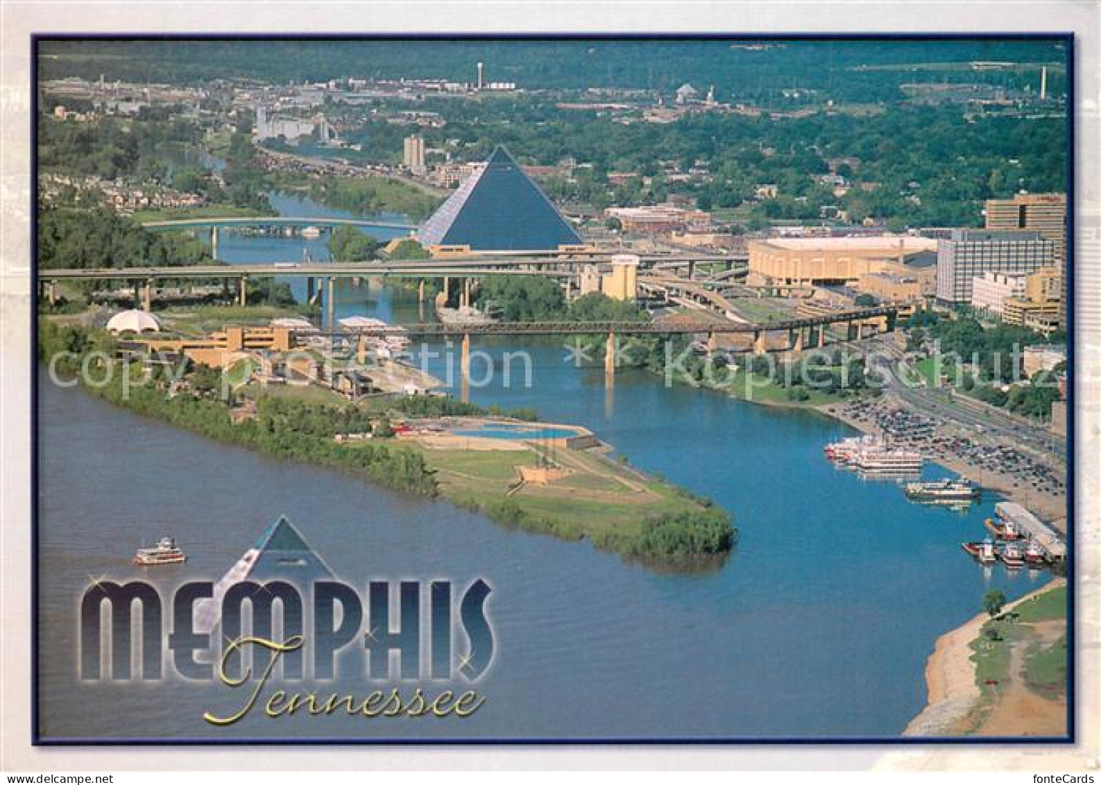 73717440 Memphis_Tennessee The Memphis Riverfront Aerial View - Andere & Zonder Classificatie