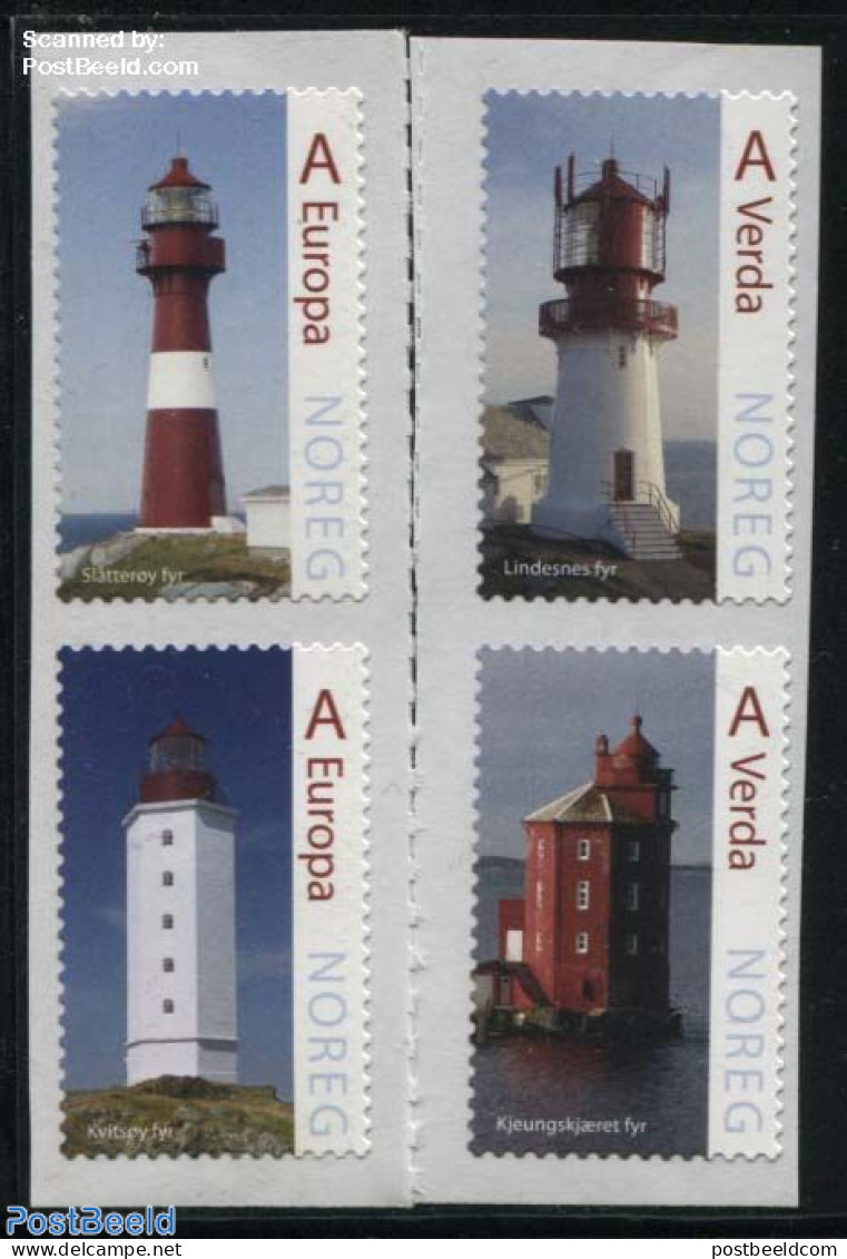 Norway 2015 Lighthouses 4v S-a, Mint NH, Various - Lighthouses & Safety At Sea - Ongebruikt