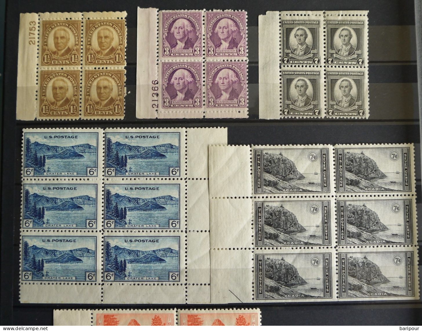 USA Ab 1922 Spezial Posten + 20 Stück 4-6 Er Blöcke Mit Bogenzähler Postfrisch - Nuovi